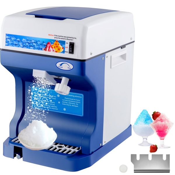 110V Electric Shaved Ice Machine 250W Adjustable Ice Texture 265LBs/hr Home Commercial Tabletop
