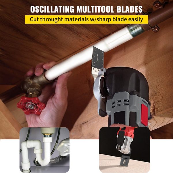 100PCS Oscillating Saw Blades Quick Release Multi-Tool Blades Kit HCS Tool Blades for Wood and Plastic Compatible with Popular Power Tools - Image 2