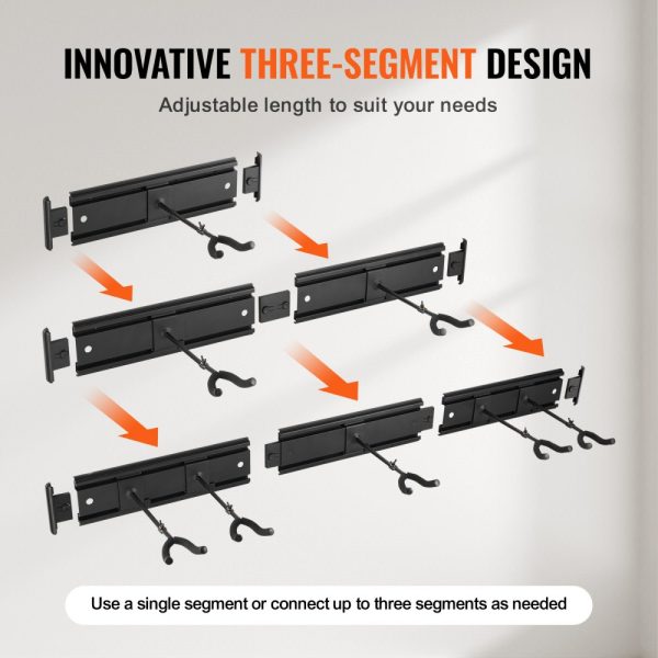 5-Space Guitar Stand Wall-Mounted Foldable Rack Hold Up to 5 Guitars - Image 4