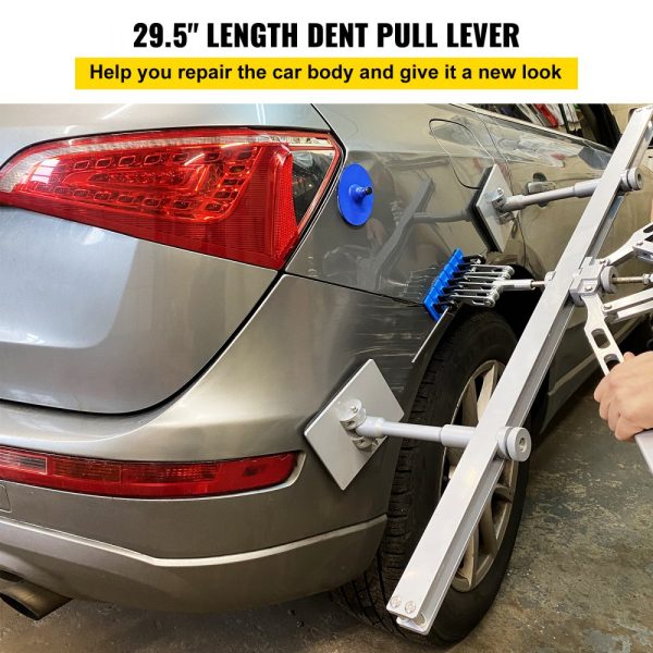 Dent Pull Lever Bar Kit Fit for Both Aluminum and Steel Dent Pulling (750MM) - Image 2