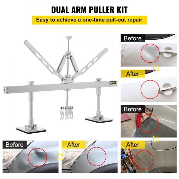 Dent Pull Lever Bar Kit Fit for Both Aluminum and Steel Dent Pulling (750MM) - Image 3
