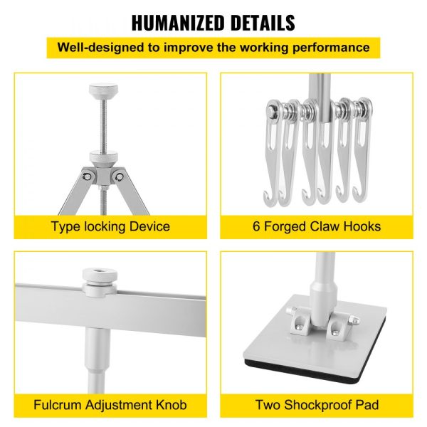Dent Pull Lever Bar Kit Fit for Both Aluminum and Steel Dent Pulling (750MM) - Image 5
