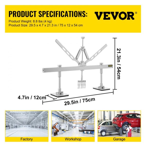 Dent Pull Lever Bar Kit Fit for Both Aluminum and Steel Dent Pulling (750MM) - Image 7