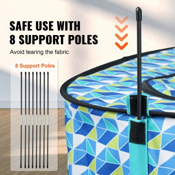 Foldable Dog Playpen 32x24x22 Portable Kennel with Removable Zipper Waterproof 600D Oxford Cloth for Puppy Dog Cat Travel Camping - Image 5