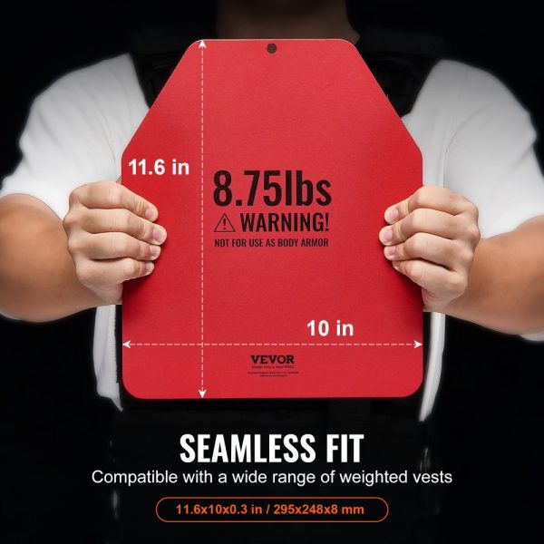 Weight Vest Plates for Strength Training Running Workout 2x8.75 LB Plates - Image 3