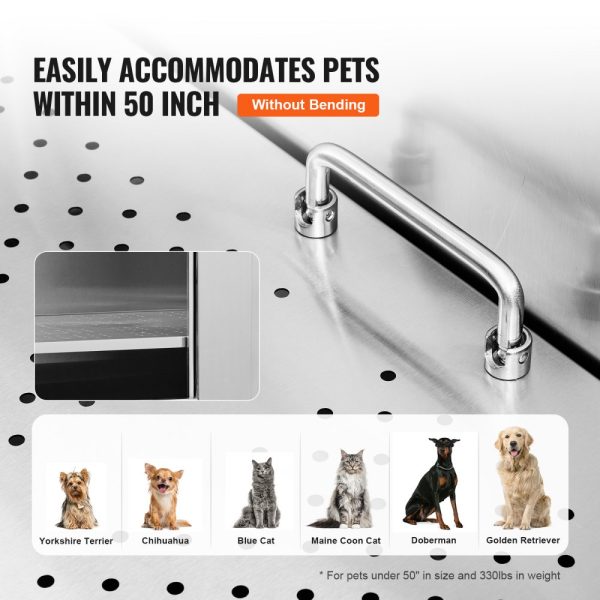 50 Pet Dog Bathing Station with Stainless Steel Grooming Tub, Stairs, Soap Dish, Faucet, and Accessories for Large, Medium, Small Pets, Home Use - Image 4