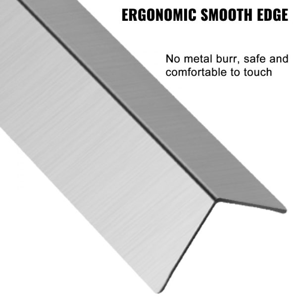 Stainless Steel Wall Corner Guards 1x1x48 Inch 304 Metal Protector 10-Pack 90 Degree Wall Decoration - Image 4