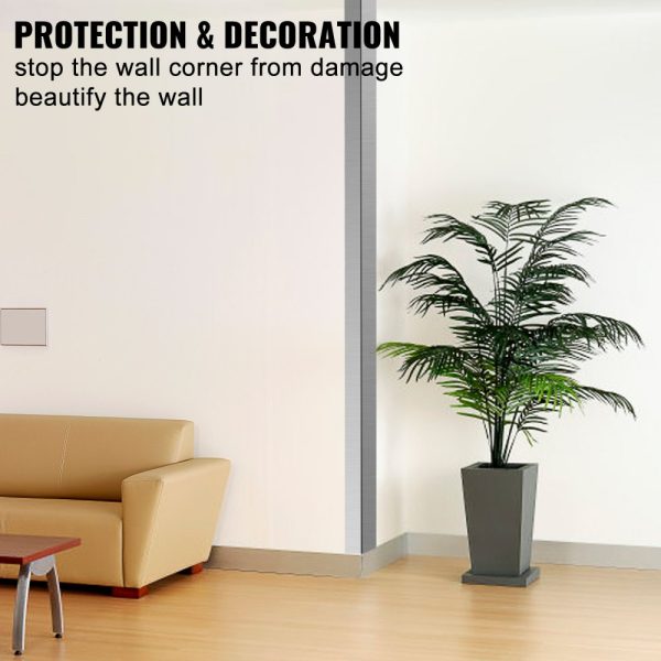 Stainless Steel Wall Corner Guards 1x1x48 Inch 304 Metal Protector 10-Pack 90 Degree Wall Decoration - Image 5