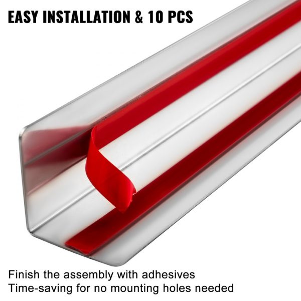 Stainless Steel Wall Corner Guards 1x1x48 Inch 304 Metal Protector 10-Pack 90 Degree Wall Decoration - Image 6
