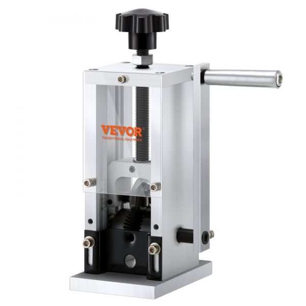 Copper Wire Stripping Machine for 0.06 to 0.98 Inch Wire, Hand Crank or Drill Powered, Visible Depth Reference, Portable Aluminum Frame Wire Peeler for Scrap Recycling