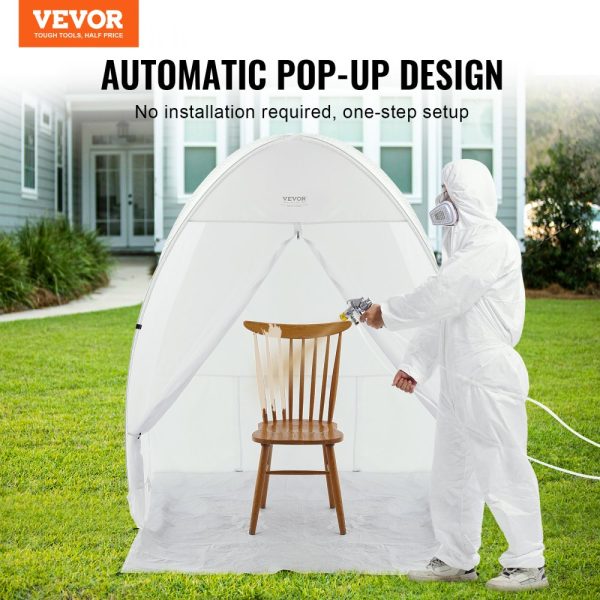 Spray Paint Shelter Portable Spray Paint Tent Booth 60x60x70 in Pop Up - Image 2
