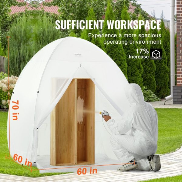 Spray Paint Shelter Portable Spray Paint Tent Booth 60x60x70 in Pop Up - Image 3