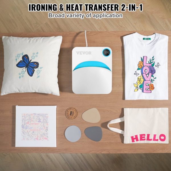 10x12 Portable Heat Press Machine for Sublimation Printing on T-Shirts, Bags, Pillows, and HTV Vinyl Projects with Teflon Coating - Image 3