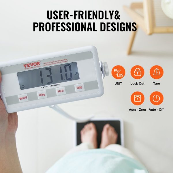 Portable Medical Scale Digital Physician Weight Scale Anti-Slip Mat 400LBS - Image 5