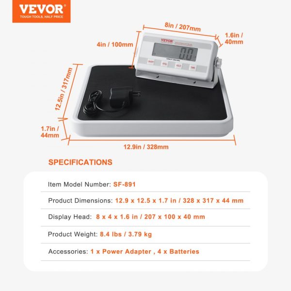 Portable Medical Scale Digital Physician Weight Scale Anti-Slip Mat 400LBS - Image 7