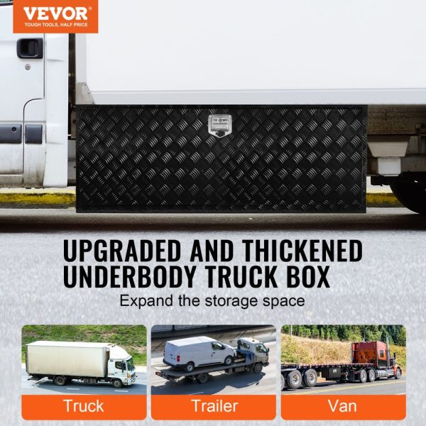 Underbody Aluminum Truck Tool Box 60" x 24" x 24" Trailer RV Tool Storage - Image 2