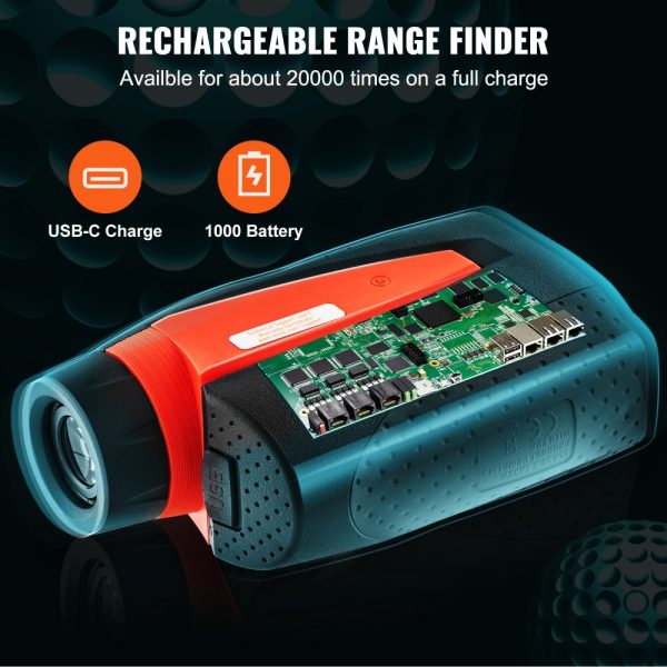 Magnetic Laser Golf Rangefinder 1300 Yards Range 6X Magnification Distance Measurement High-Precision Flag Lock Vibration Slope USB Rechargeable - Image 4
