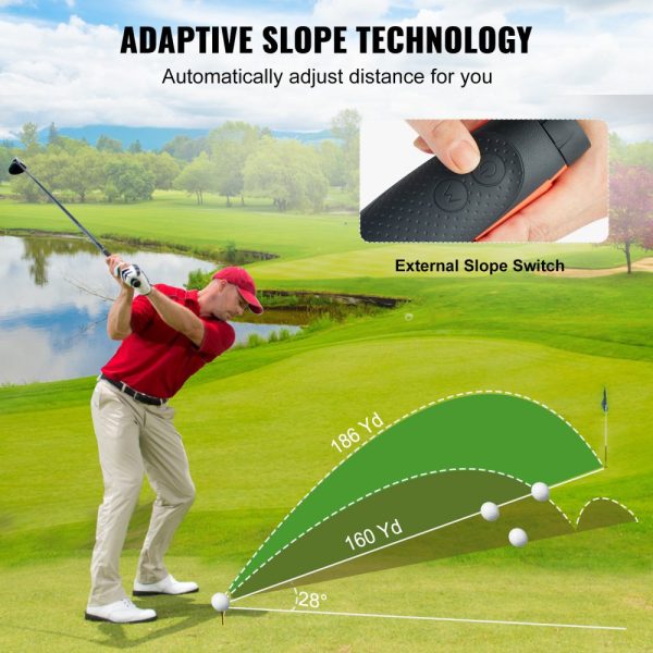 Magnetic Laser Golf Rangefinder 1300 Yards Range 6X Magnification Distance Measurement High-Precision Flag Lock Vibration Slope USB Rechargeable - Image 5
