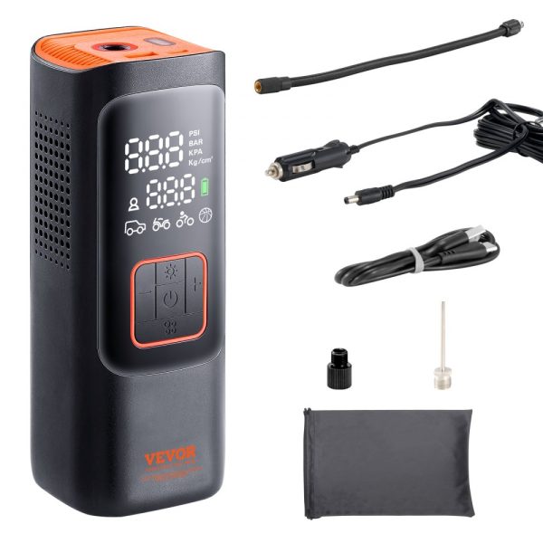 Tire Inflator Portable Air Compressor 7800mAh 3.7V 2X Faster 160PSI Auto-Off