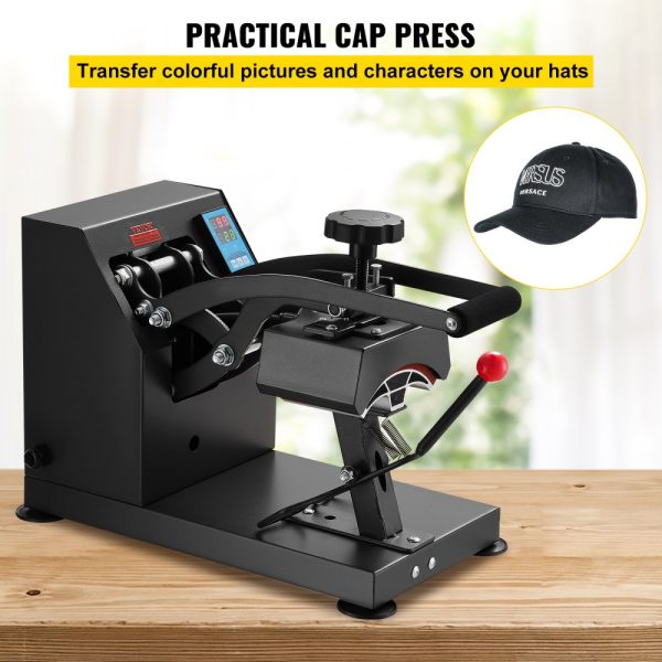 Heat Press 6x3.75Inch Curved Hat Element Clamshell Design Rigid Steel Frame Digital LCD Timer Temperature Control - Image 2