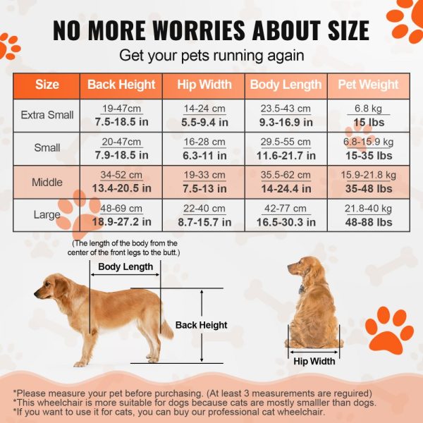 PawCare Dog Wheelchair for Back Legs Support - Lightweight & Adjustable for Injured, Disabled, or Paralyzed Pets with Hind Limb Weakness - Image 3
