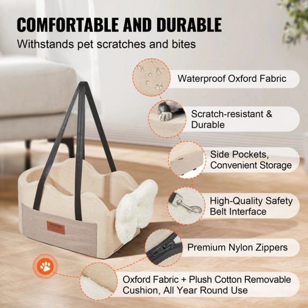Center Console Dog Car Seat Dog Booster Car Seat for Small Dog 8 lbs - Image 3
