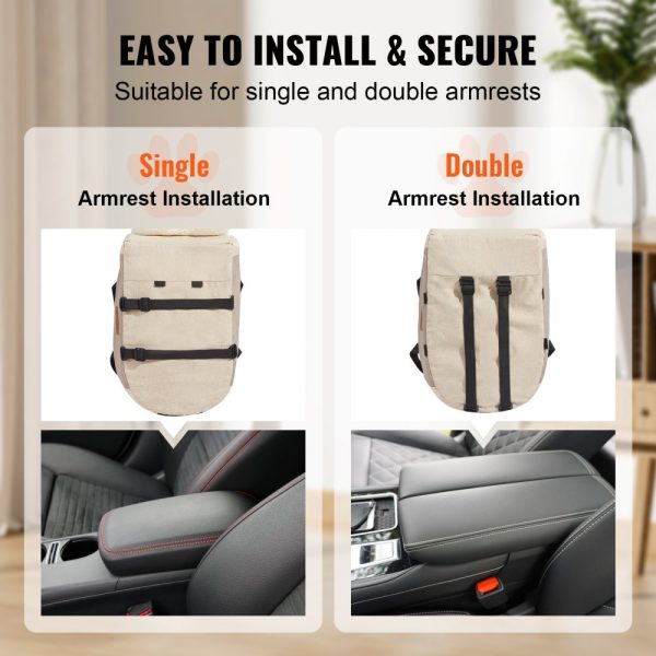 Center Console Dog Car Seat Dog Booster Car Seat for Small Dog 8 lbs - Image 4