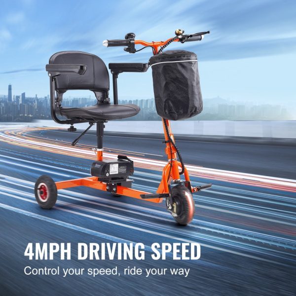 3 Wheel Foldable Electric Scooter for Seniors, 12 Mile Range, 48V Lithium-ion Battery, Up to 330 lbs Capacity - Image 5