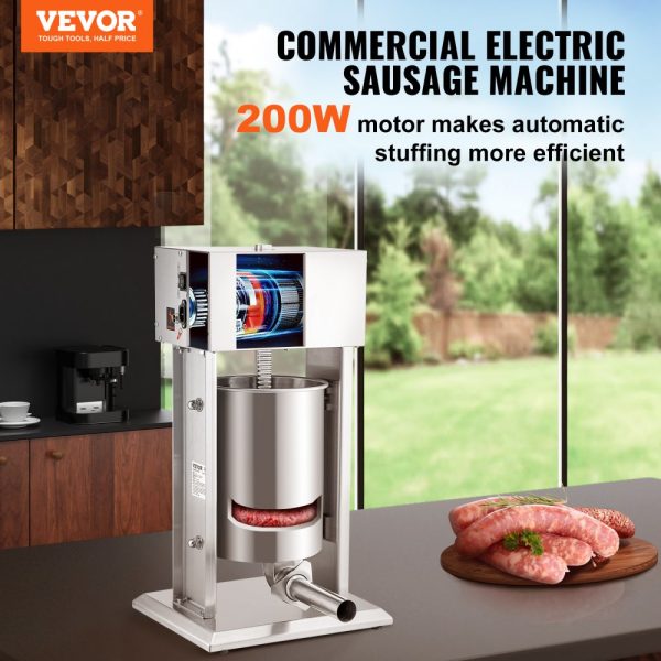 Electric Sausage Stuffer 10L Variable Speed Sausage Maker Stainless Steel - Image 2