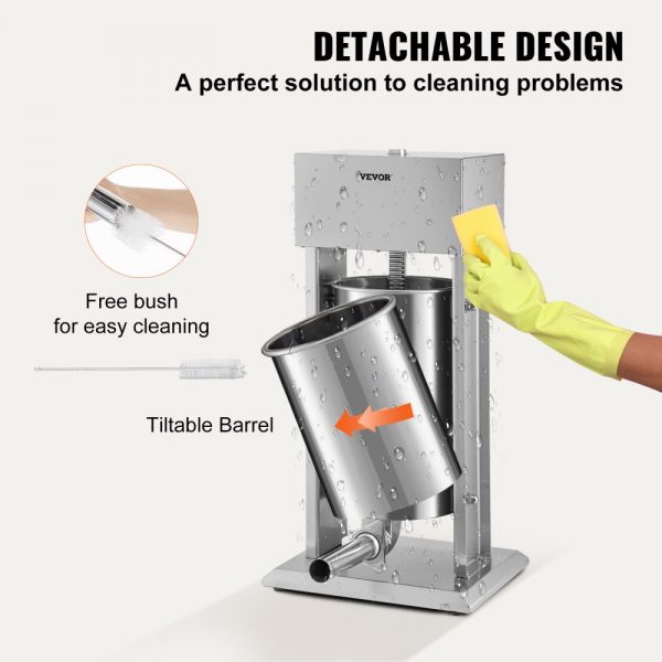 Electric Sausage Stuffer 15L Variable Speed Sausage Maker Stainless Steel - Image 6