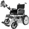 Electric Wheelchair for Adults & Seniors, 265 lbs Weight Capacity, 17.5in Width, Lightweight & Foldable, 12.5mi Range All-Terrain, Adjustable Backrest