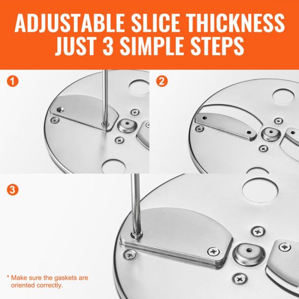 Electric Vegetable Slicer 4-in-1 Multi-Functional Food Cutter 200W for Slicing Shredding Dicing Slitting with Cut-Resistant Gloves Commercial Home Use - Image 6
