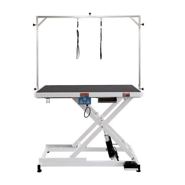 50-inch Electric Dog Grooming Table with Heavy Duty Arm for Large Dogs, Adjustable Height, Anti-Slip Surface, Up to 400 lbs Capacity