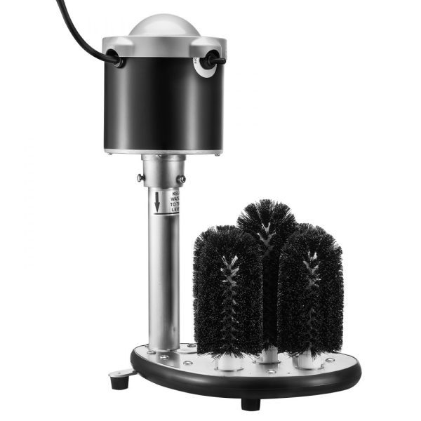 Electric Glass Washer 5-Brush Bar Glass Cleaner 600 Cups/H for Wine Glass