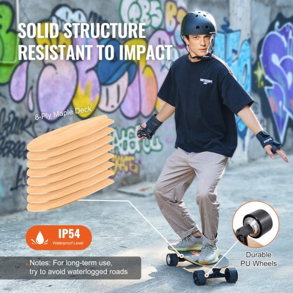 Electric Longboard Skateboard with Control 7.5 Mile Range for Adults Kids - Image 5