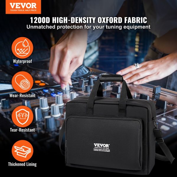 Durable DJ Mixer Gig Bag Constructed from 1200D Oxford Fabric with Removable Shoulder Strap and Storage Pocket Measuring 19.29 x 8.66 x 15.34 inches Perfect for Protecting DJ Controller - Image 2