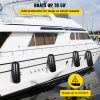 4 NEW RIBBED BOAT FENDERS 10" x 28" BLACK CENTER HOLE BUMPERS MOORING PROTECTION - Image 6