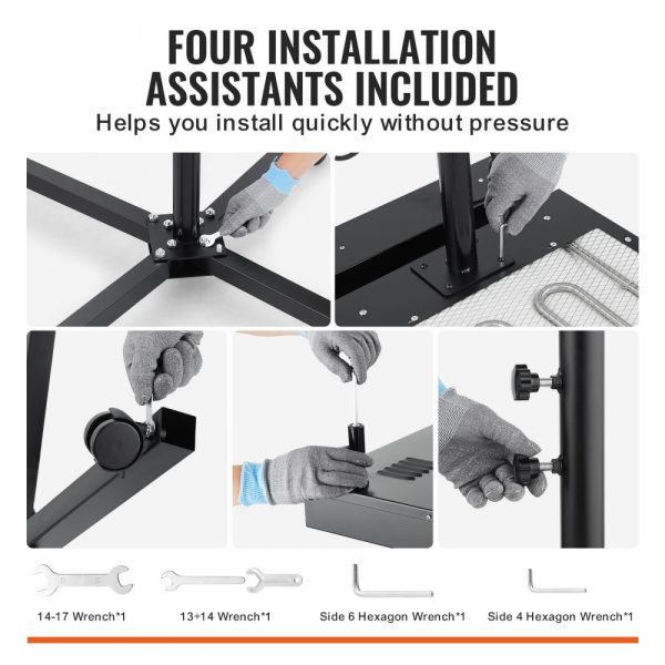 Flash Dryer 16x16 Inch Screen Printing High Power with Adjustable Height Stand 360 Degree Rotation X Shaped Base Steel Curing Machine - Image 5