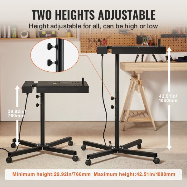 Flash Dryer 16x16 Inch Screen Printing High Power with Adjustable Height Stand 360 Degree Rotation X Shaped Base Steel Curing Machine - Image 6