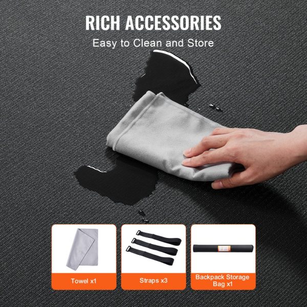 Premium Non-Slip Exercise & Yoga Mat with Built-In Bag & Strap for Home Yoga, Pilates, and Floor Workouts (7x5ft) - Image 5