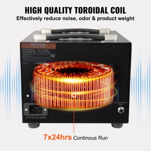 Voltage Converter Transformer 3000W Heavy Duty with 110V to 220V Conversion and 5V USB Port - Image 5