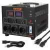 Voltage Converter Transformer 3000W Heavy Duty with 110V to 220V Conversion and 5V USB Port