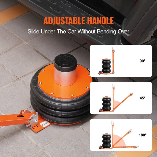 Air Jack 5 Ton/11000 lbs Pneumatic Jack with Heightened Column for Sedan - Image 5