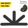 Black Powder-Coated Decorative Gable Plate with Heavy-Duty Steel Truss Nail Plates, 12x12 Pitch Gable Bracket, 4mm/0.16 Steel Bolts for Wooden Beams - Image 2