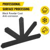 Black Powder-Coated Decorative Gable Plate with Heavy-Duty Steel Truss Nail Plates, 12x12 Pitch Gable Bracket, 4mm/0.16 Steel Bolts for Wooden Beams - Image 3