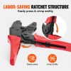 Ratcheting Crimping Pliers for Insulated Electrical Connectors, AWG22-10, Wire Stripper, 210 Heat Shrink Tubes, Easy-Crimp Tool - Image 3
