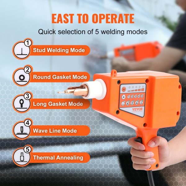 Professional Auto Body Dent Repair Kit with 800W Spot Welder, 5 Welding Modes, and 13-Piece Welding Accessories for Car, Truck, Motorcycle Repair - Image 3
