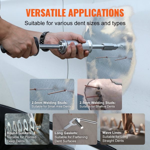 Professional Auto Body Dent Repair Kit with 800W Spot Welder, 5 Welding Modes, and 13-Piece Welding Accessories for Car, Truck, Motorcycle Repair - Image 4