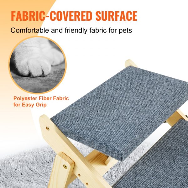 Wood Dog Stairs 2-in-1 Foldable Multi-Purpose Pet Ramp for Beds Sofa Cars & More Small to Large Dogs Up to 150 lbs - Image 5
