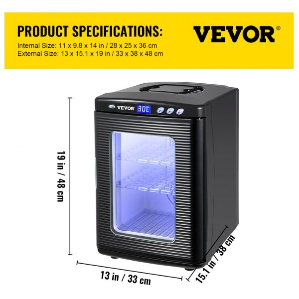 Black Reptile Incubator 25L Digital Heating & Cooling 5-60°C for Small Reptiles 12V/110V - Image 7